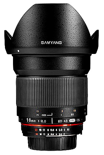 Samyang 16mm f/2.0 ED AS UMC CS For Canon EF