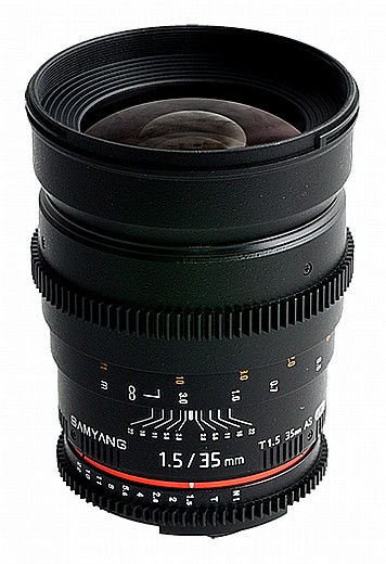 Samyang 35mm T1.5 f/1.4 AS UMC Cine / Video For Canon