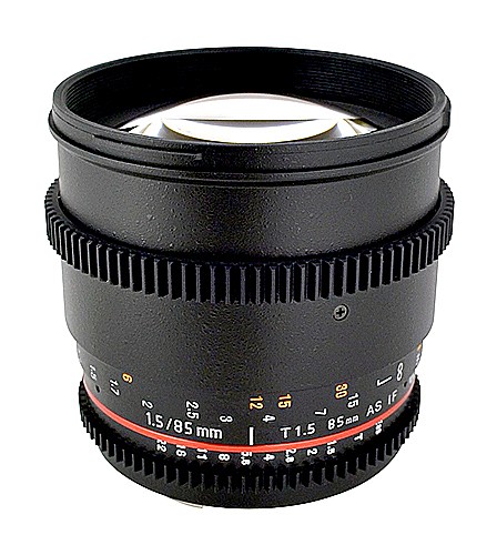Samyang 85mm T1.5 f/1.4 Aspherical IF Cine / Video For Canon