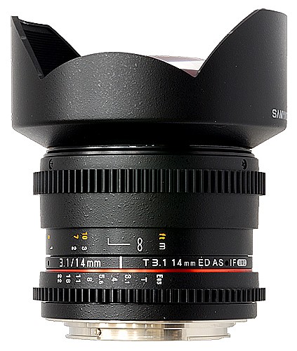 Samyang 14mm T3.1 f/2.8 IF ED UMC Aspherical Cine / Video For Canon