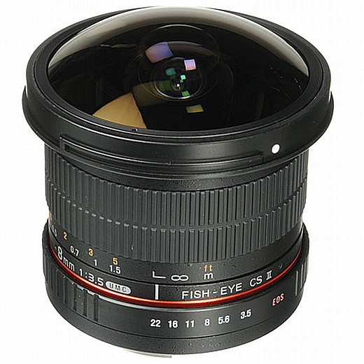Samyang 8mm f/3.5 Aspherical IF MC Fish Eye For Canon