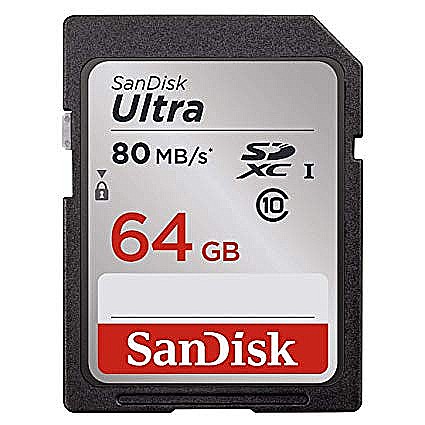 Sandisk Ultra SDXC UHS 80mbs 