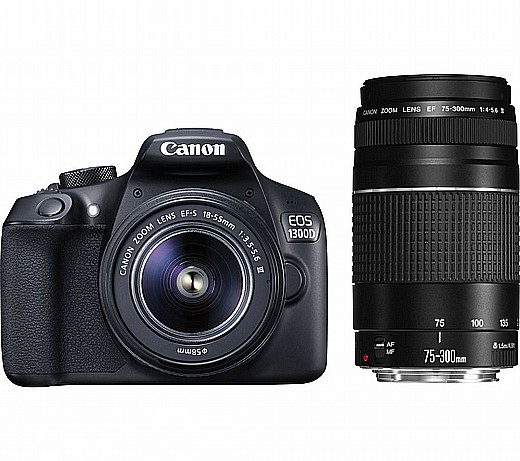 EOS 1300D +18-55+75-300