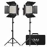 קיט 2 פנסי לד צבעוני RGB לאולפן GVM-1000D קיט 2 פנסי לד צבעוני RGB לאולפן GVM-1000D