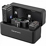 Saramonic Ultra מערכת זוג מיקרופוני דש אלחוטיים מקצועיים למצלמות וסמארטפונים Saramonic Ultra מערכת זוג מיקרופוני דש אלחוטיים מקצועיים למצלמות וסמארטפונים