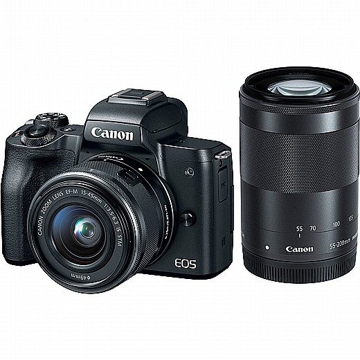 Canon M50 Mark II 15-45 + 55-200 רשמי קנון ישראל!